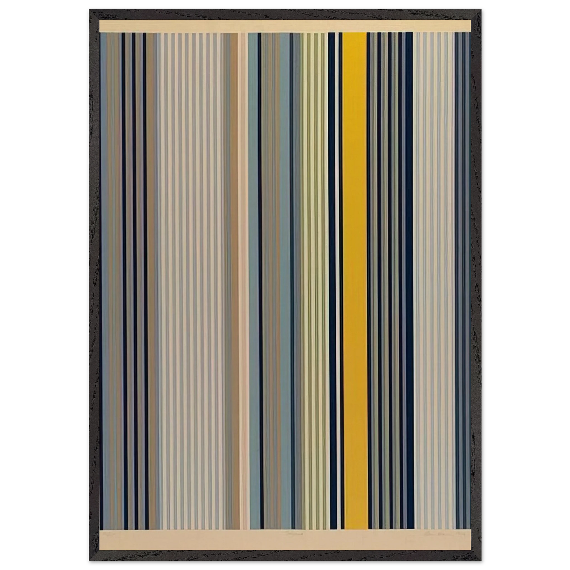 Signal - 1973 - Gene Davis Framed Art Print – Black Wooden Frame - Default Title - -Framed Art Print