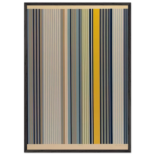 Signal - 1973 - Gene Davis Framed Art Print – Black Wooden Frame - Default Title - -Framed Art Print