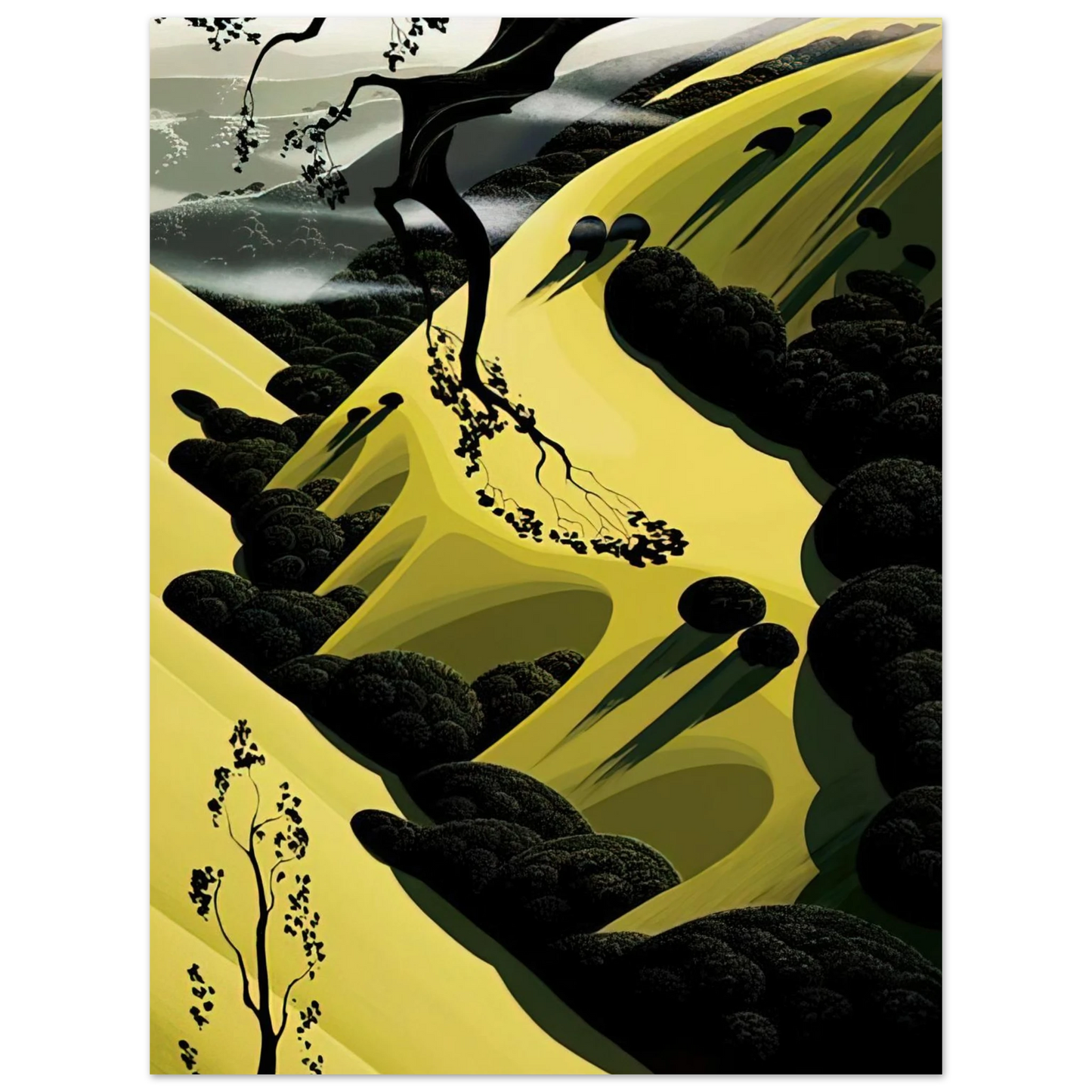 Eyvind Earle - High Country Valley Fine Art Poster - Default Title