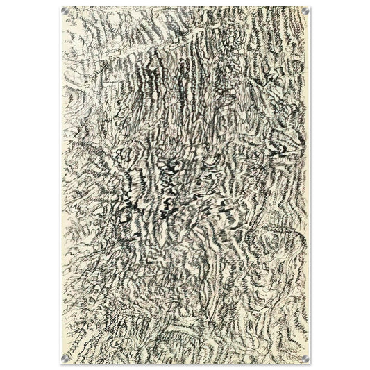 DESSIN MESCALINIEN 1958 - Henri Michaux Acrylic Print - 70x100 cm / 28x40″ inches | Henri Michaux Wall Art | Henri Michaux Prints