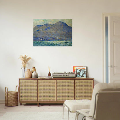 Mt. Beacon at Newburgh - Childe Hassam Brushed Aluminum Print - 70x100 cm / 28x40 inches | Childe Hassam Aluminum Print | Childe Hassam Prints