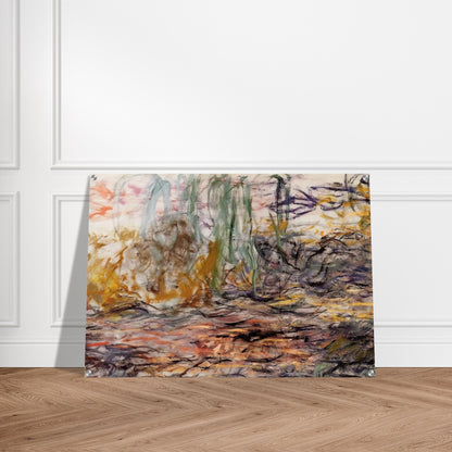 Water Lilies left half - claude monet Acrylic Print - 70x100 cm / 28x40″ inches