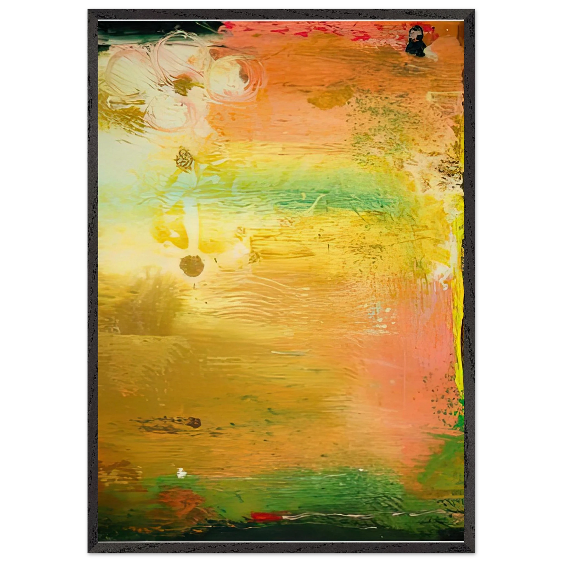 Fantasy Garden 1992- - Helen Frankenthaler Framed Art Print – Black Wooden Frame - Default Title - -Framed Art Print