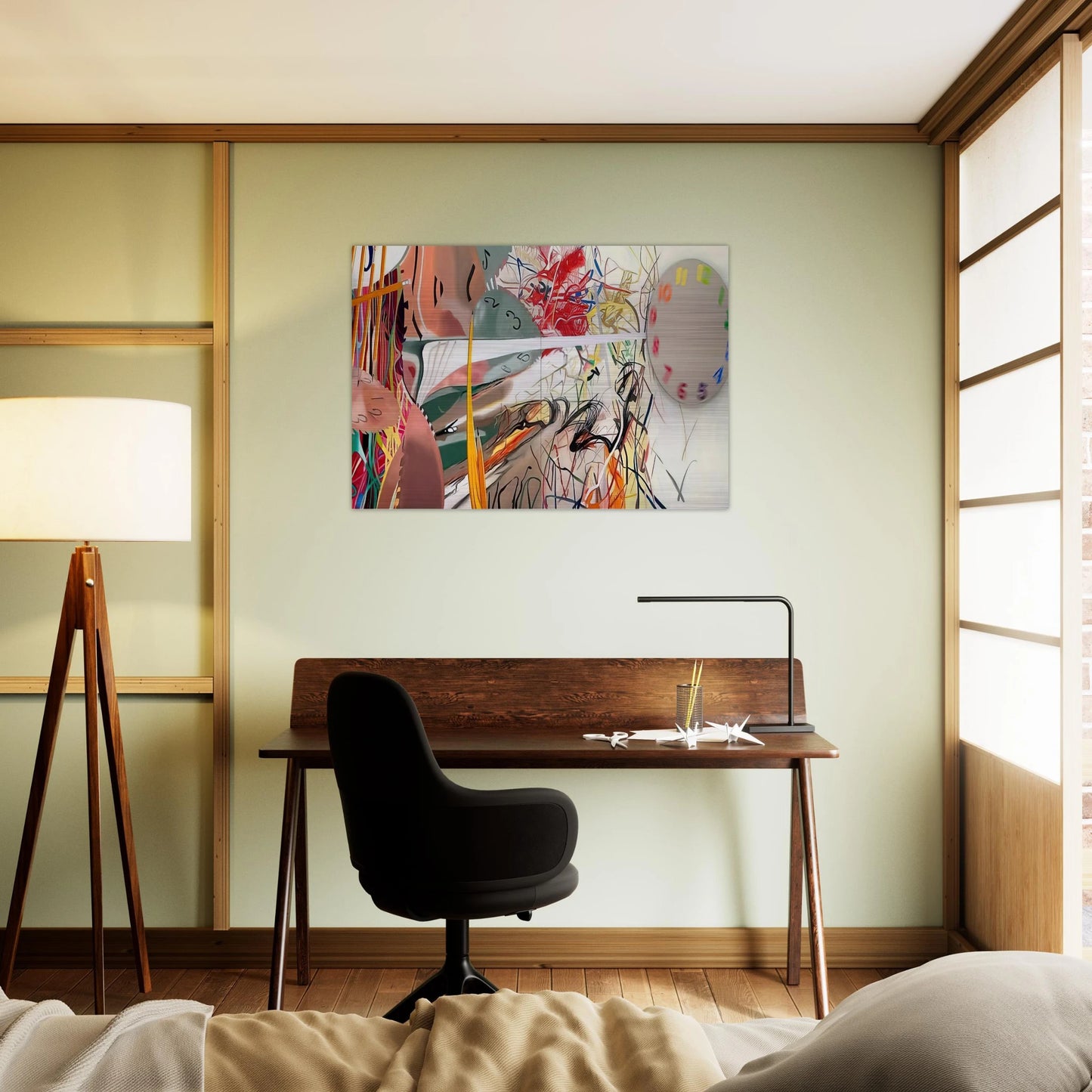 Time Stops the Face Continues - James Rosenquist Brushed Aluminum Print - 70x100 cm / 28x40 inches | James Rosenquist Aluminum Print | James Rosenquist Prints