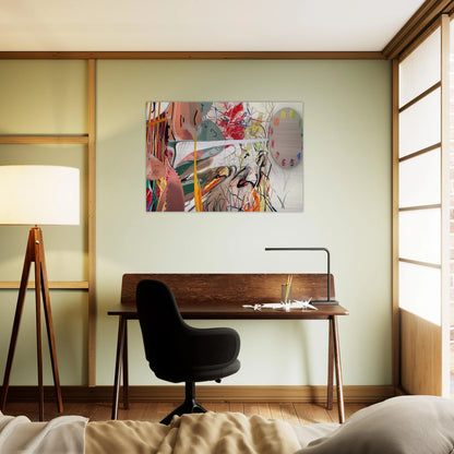 Time Stops the Face Continues - James Rosenquist Brushed Aluminum Print - 70x100 cm / 28x40 inches | James Rosenquist Aluminum Print | James Rosenquist Prints