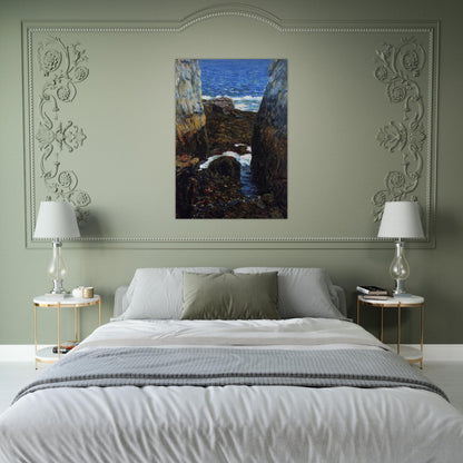 The North Gorge, Appledore, Isles of Shoals - Childe Hassam Brushed Aluminum Print - 70x100 cm / 28x40 inches | Childe Hassam Aluminum Print | Childe Hassam Prints