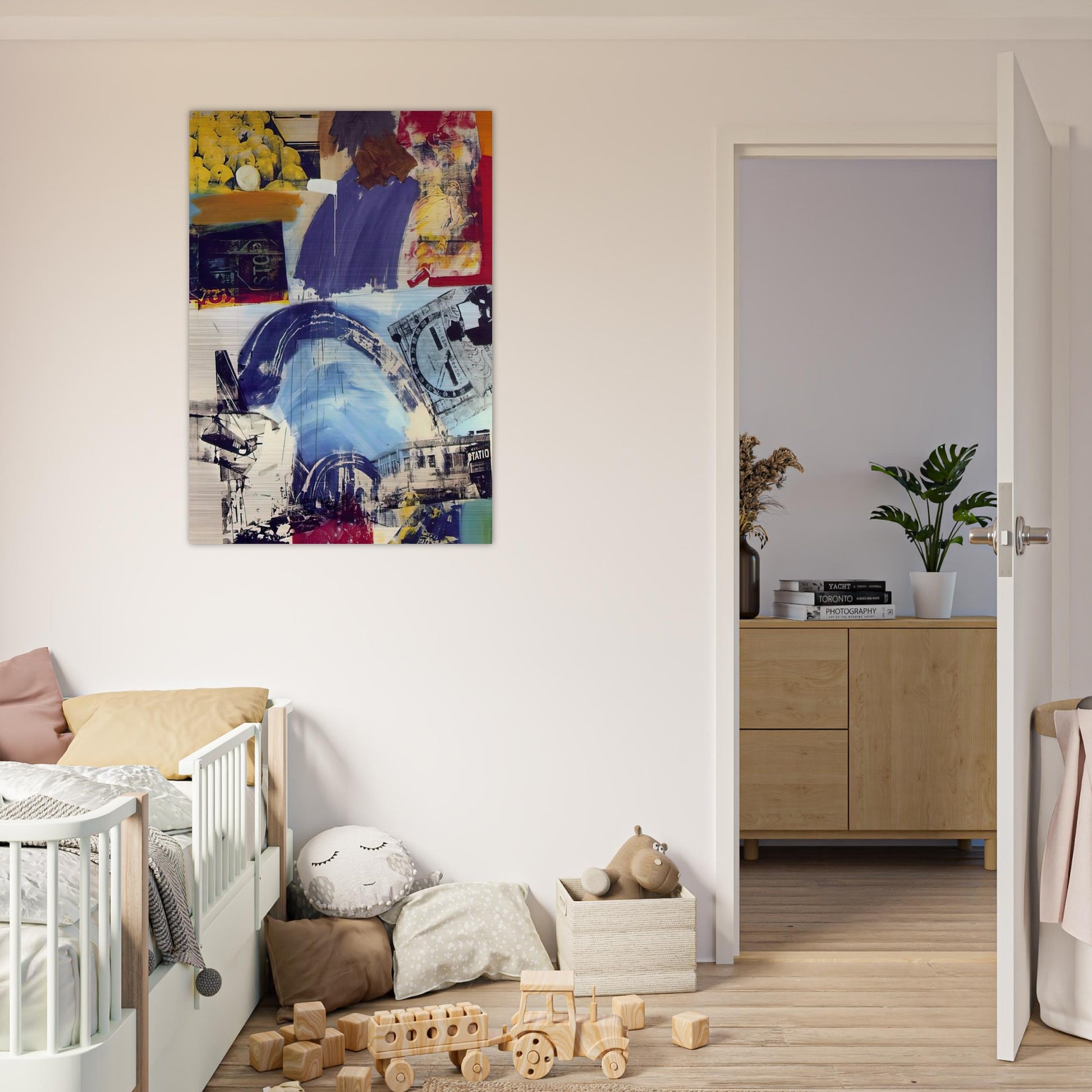 HARBOR - Robert Rauschenberg Brushed Aluminum Print - 70x100 cm / 28x40 inches | Robert Rauschenberg Aluminum Print | Robert Rauschenberg Prints