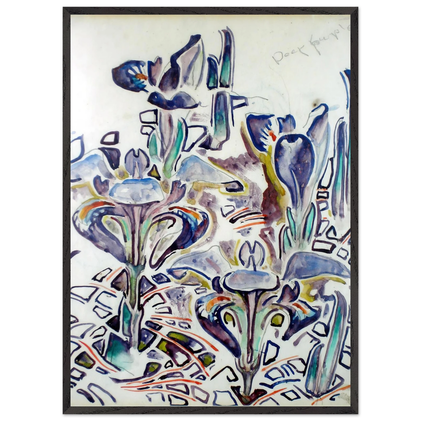 Walter Inglis Anderson - Walter Anderson Wall art - A1 (59.4 x 84.1  cm) - Premium Wooden Framed Poster With Fine Art Paper - Black frame