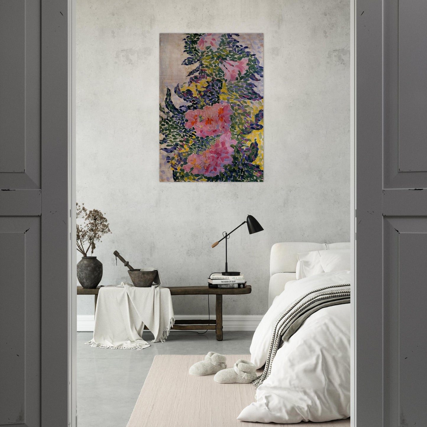 Flowers - Henri-Edmond Cross Brushed Aluminum Print - 70x100 cm / 28x40 inches | Henri-Edmond Cross Aluminum Print | Henri-Edmond Cross Prints