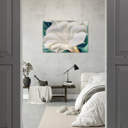 Jimson Weed 2 - Georgia O'Keeffe Brushed Aluminum Print - 70x100 cm / 28x40 inches | Georgia O'Keeffe Aluminum Print | Georgia O'Keeffe Prints