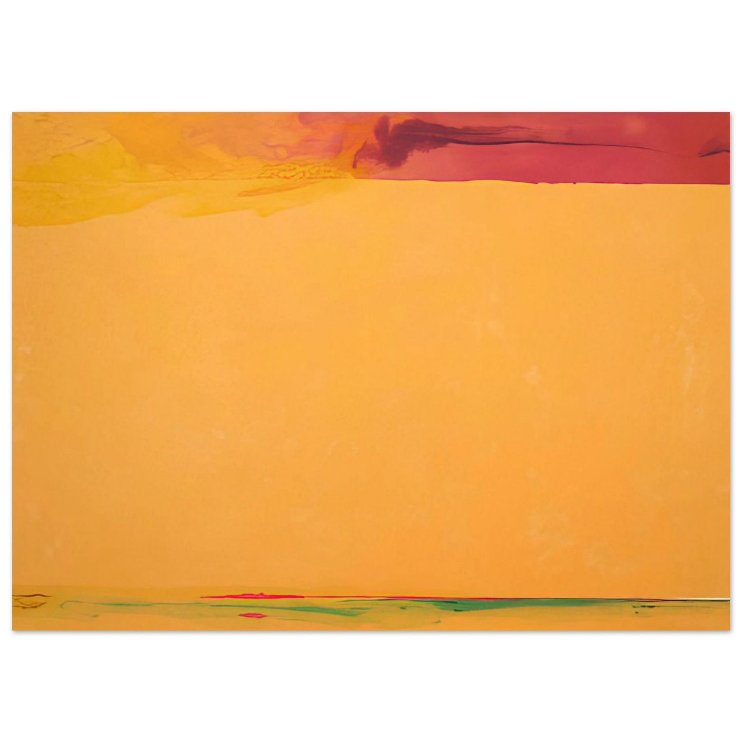 Helen Frankenthaler - Southern Exposure - 2005 Wall art - 15x20 cm / 6x8 inches - Premium Wooden Framed Poster With Fine Art Paper - Wood frame