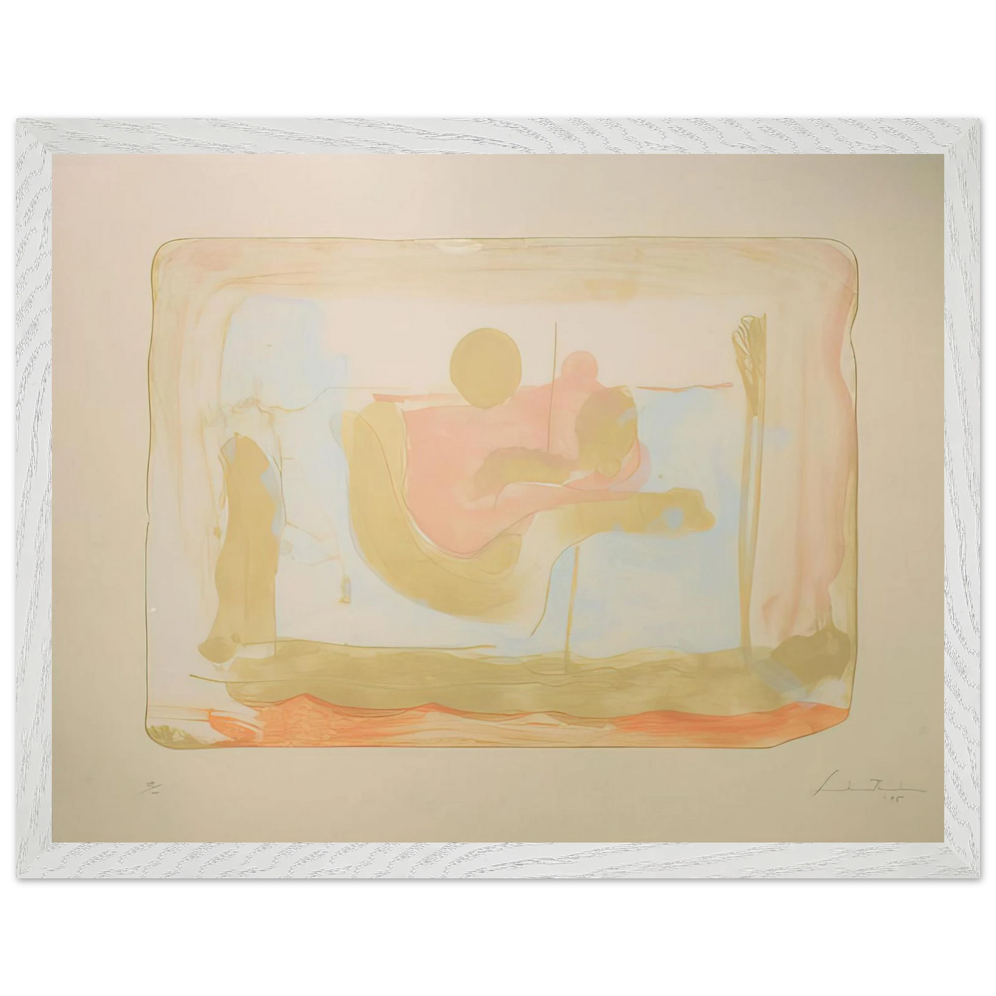 Helen Frankenthaler - Reflections I - 1995 Wall art - 60x80 cm / 24x32 inches - Fine Art Poster - -
