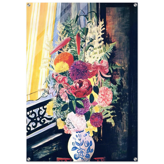 BOUQUET OF VARIOUS FLOWERS 1927 - Moise Kisling Acrylic Print - 70x100 cm / 28x40″ inches | Moise Kisling Wall Art | Moise Kisling Prints