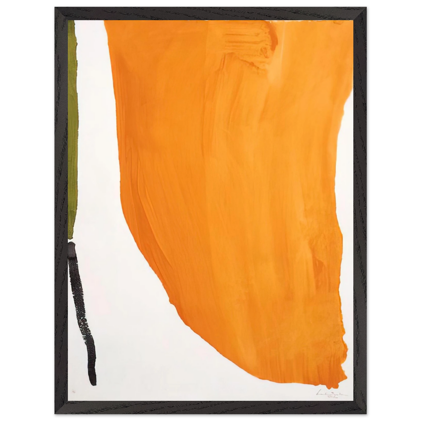 Helen Frankenthaler - Orange Downpour - 1970 Wall art - 70x100 cm / 28x40 inches - Fine Art Poster - -
