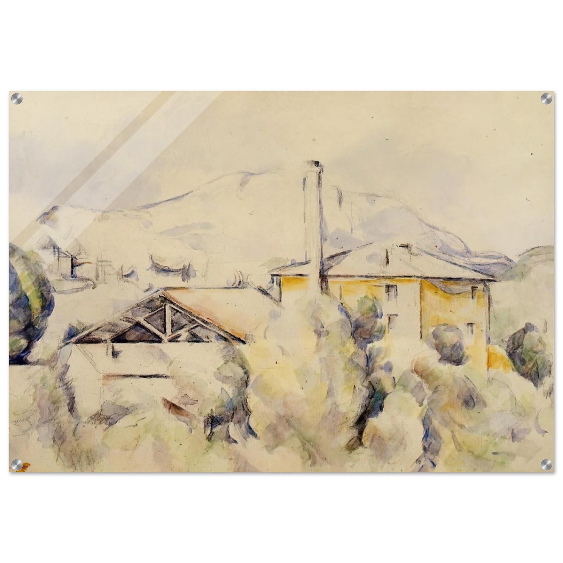 The Lime Kiln - Paul Cézanne Acrylic Print - 70x100 cm / 28x40″ inches