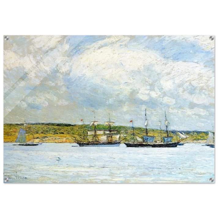 A Parade of Boats - Childe Hassam Acrylic Print - 70x100 cm / 28x40″ inches