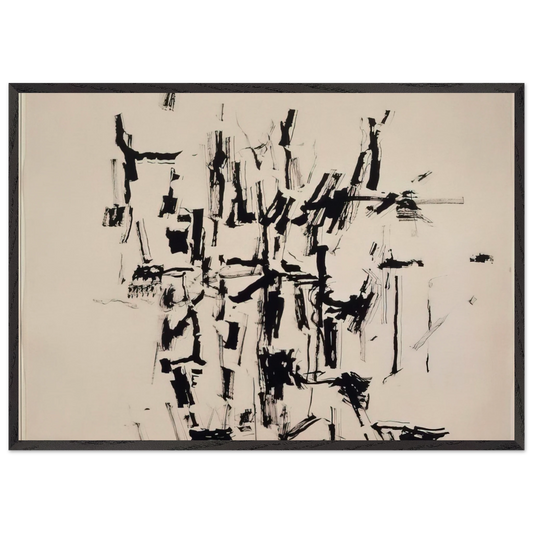 DRAWING RELATED TO ZONE DRAWING NO 19 - Philip Guston Framed Art Print – Black Wooden Frame - Default Title - -Framed Art Print