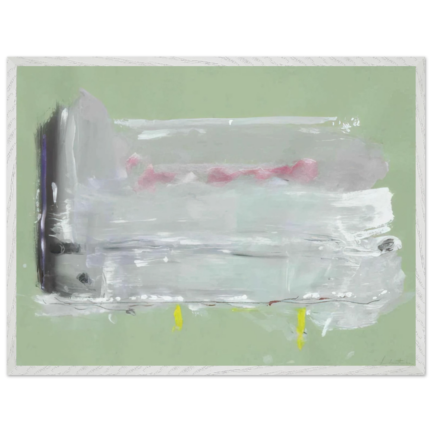 Helen Frankenthaler - Untitled - 1984 Wall art - 13x18 cm / 5x7 inches - Premium Wooden Framed Poster With Fine Art Paper - Wood frame