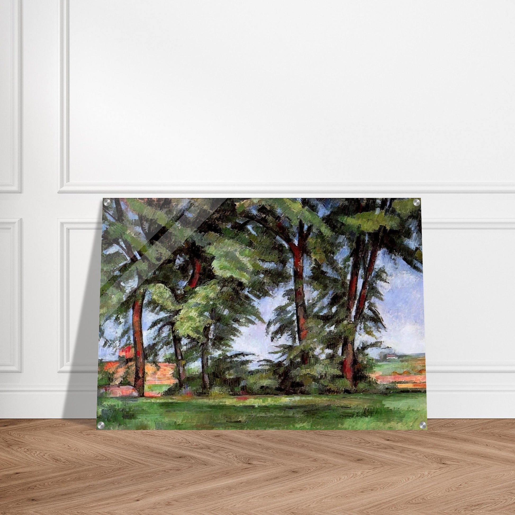 Tall Trees at the Jas de Bouffan - Paul Cézanne Acrylic Print - 70x100 cm / 28x40″ inches