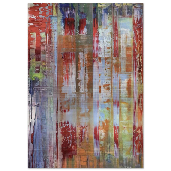 ABSTRACT BILDING - Gerhard Richter Brushed Aluminum Print - 70x100 cm / 28x40 inches | Gerhard Richter Aluminum Print | Gerhard Richter Prints