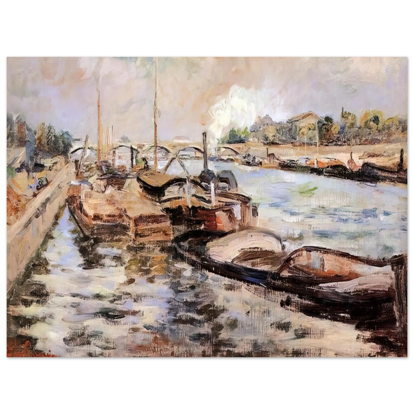 Armand Guillaumin - The Seine - 1867 Fine Art Poster - Default Title