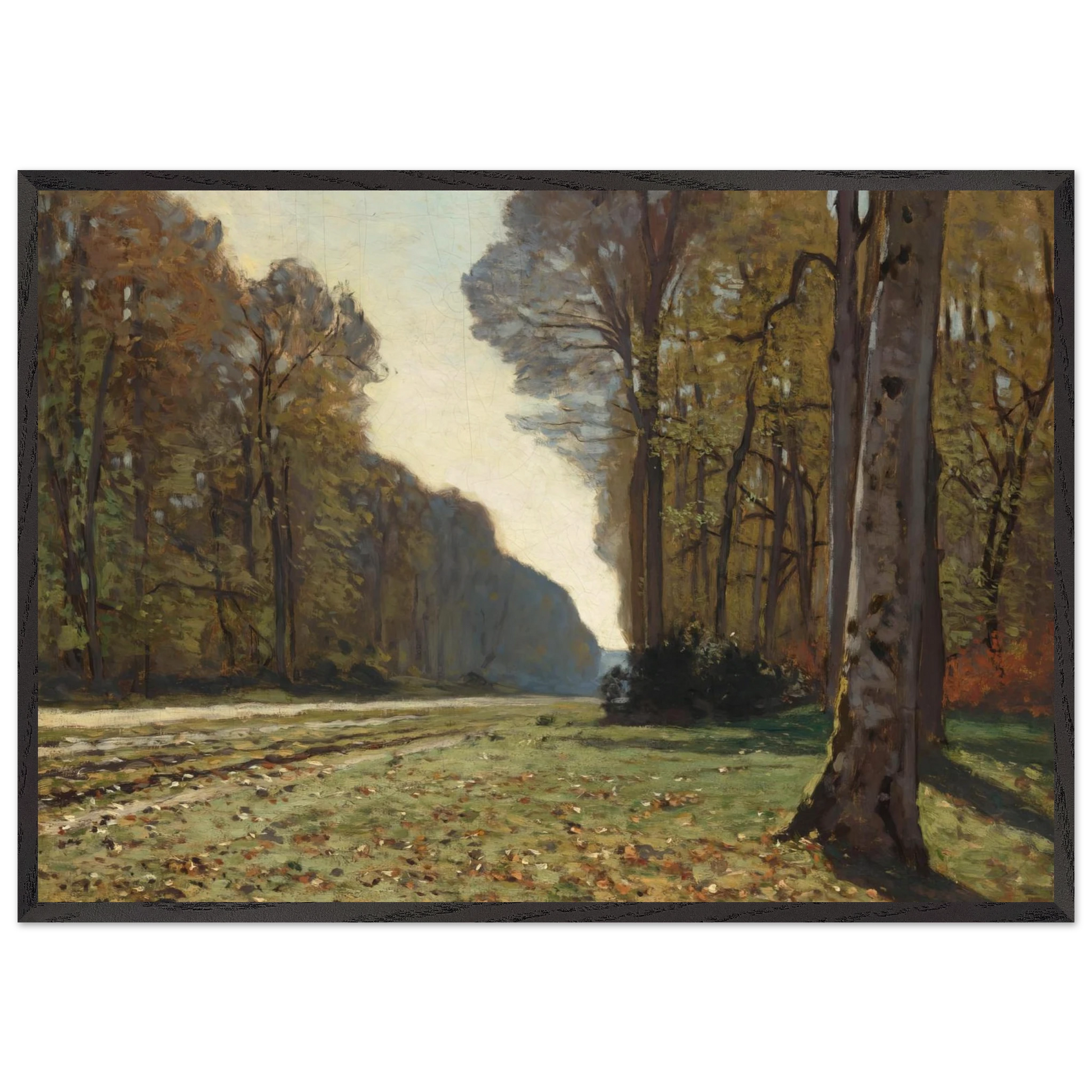The Pave de Chailly - claude monet Framed Art Print – Black Wooden Frame - Default Title - -Framed Art Print