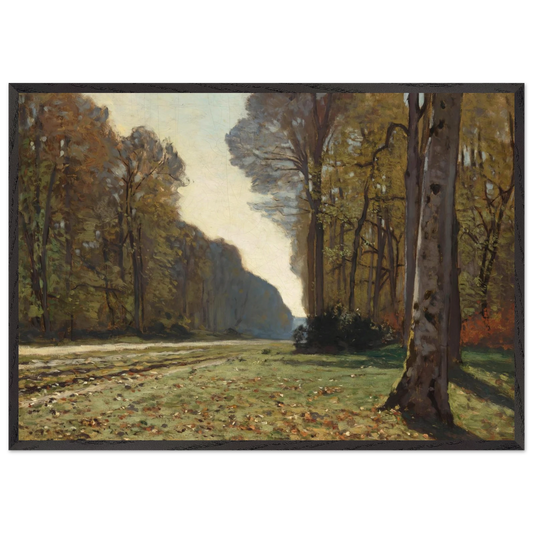 The Pave de Chailly - claude monet Framed Art Print – Black Wooden Frame - Default Title - -Framed Art Print