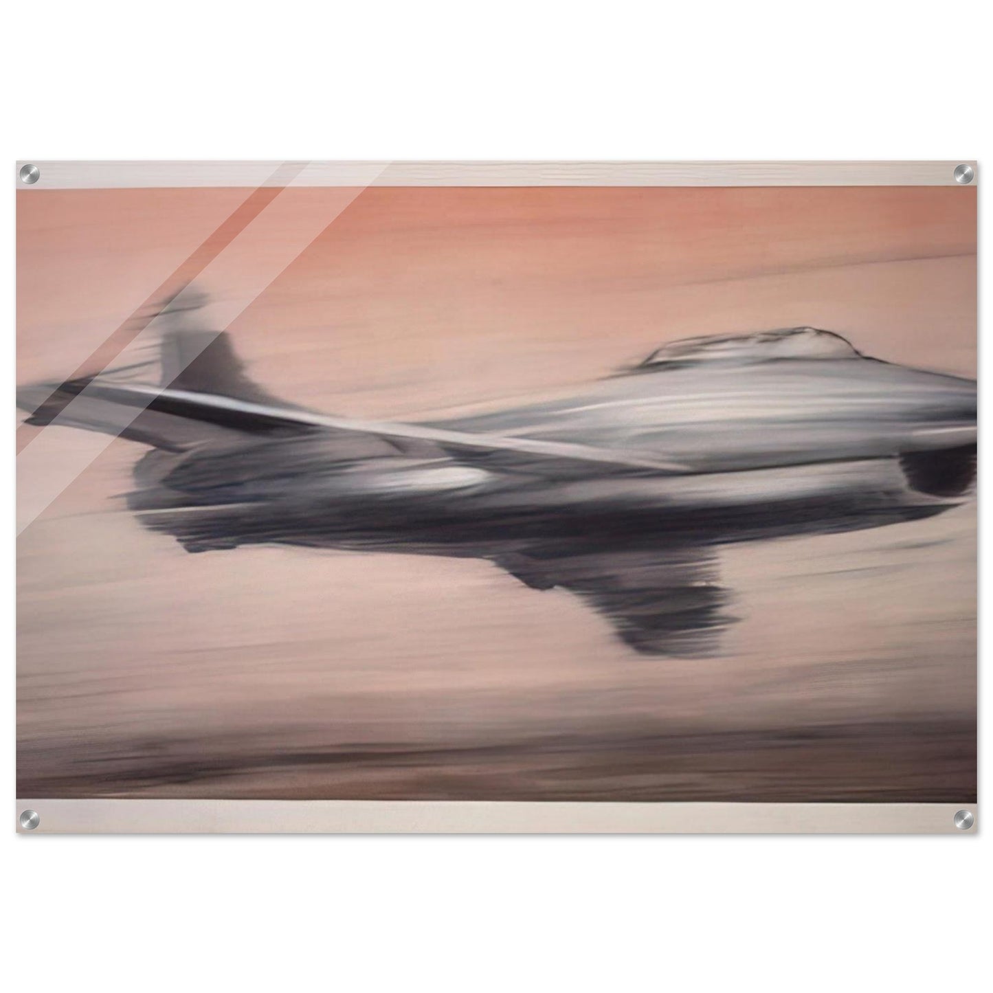 JET FIGHTER 1963 - Gerhard Richter Acrylic Print - 70x100 cm / 28x40″ inches | Gerhard Richter Wall Art | Gerhard Richter Prints