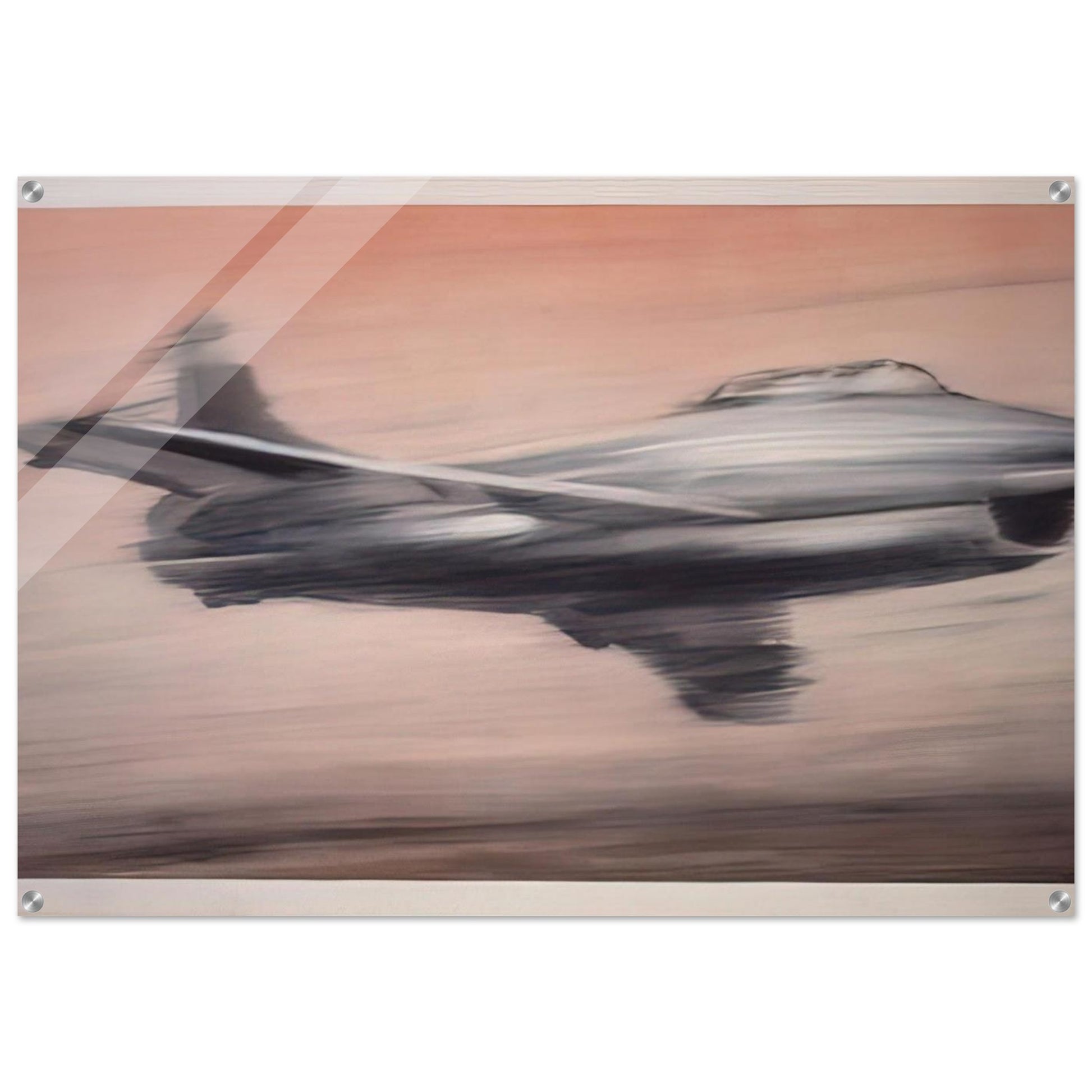 JET FIGHTER 1963 - Gerhard Richter Acrylic Print - 70x100 cm / 28x40″ inches | Gerhard Richter Wall Art | Gerhard Richter Prints