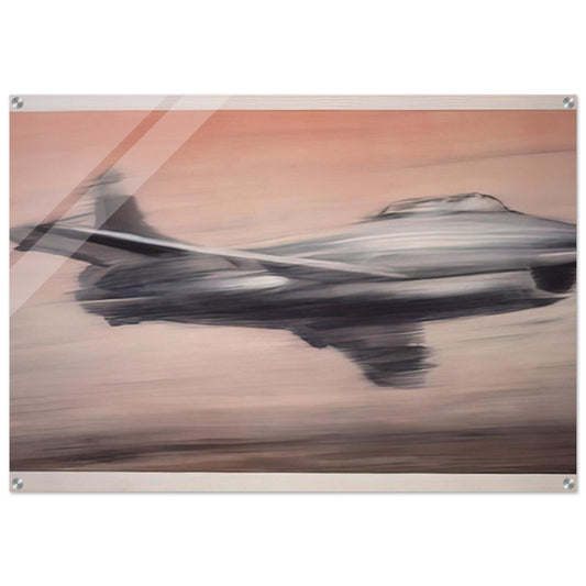 JET FIGHTER 1963 - Gerhard Richter Acrylic Print - 70x100 cm / 28x40″ inches | Gerhard Richter Wall Art | Gerhard Richter Prints