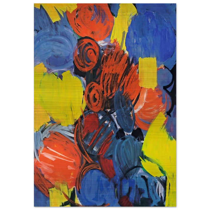 Weizengelb - 1962 - Ernst Wilhelm Nay Brushed Aluminum Print - 70x100 cm / 28x40 inches | Ernst Wilhelm Nay Aluminum Print | Ernst Wilhelm Nay Prints