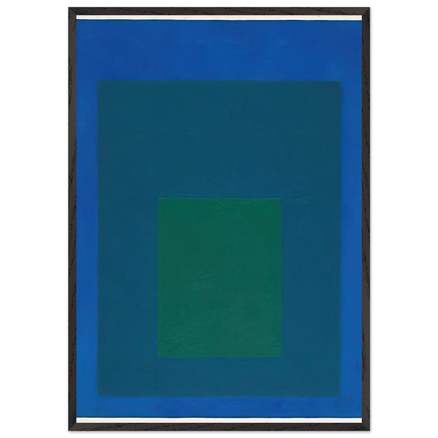 STUDY FOR HOMAGE TO THE SQUARE BEAMING 1963 - Josef Albers Framed Art Print – Black Wooden Frame - Default Title - -Framed Art Print