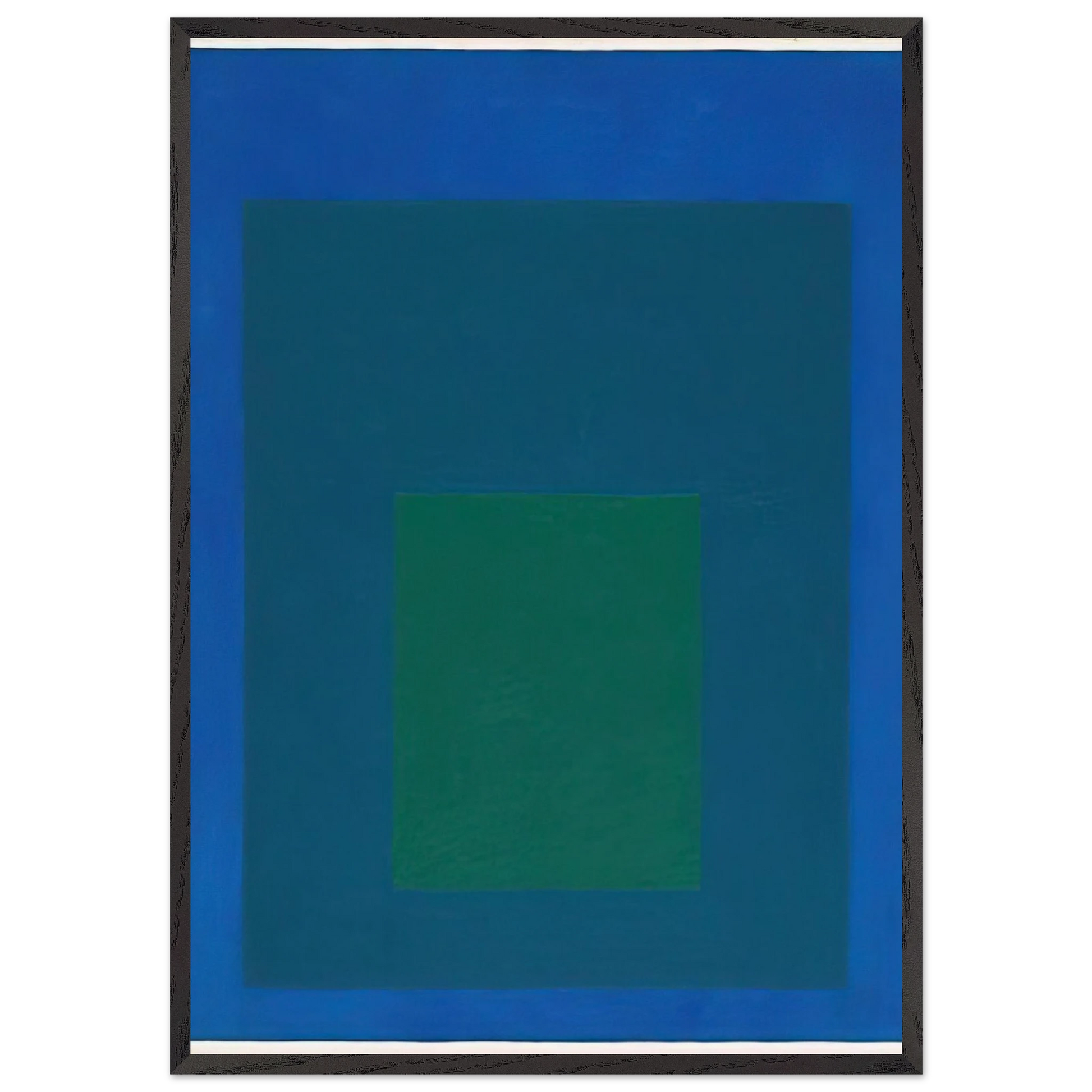 STUDY FOR HOMAGE TO THE SQUARE BEAMING 1963 - Josef Albers Framed Art Print – Black Wooden Frame - Default Title - -Framed Art Print