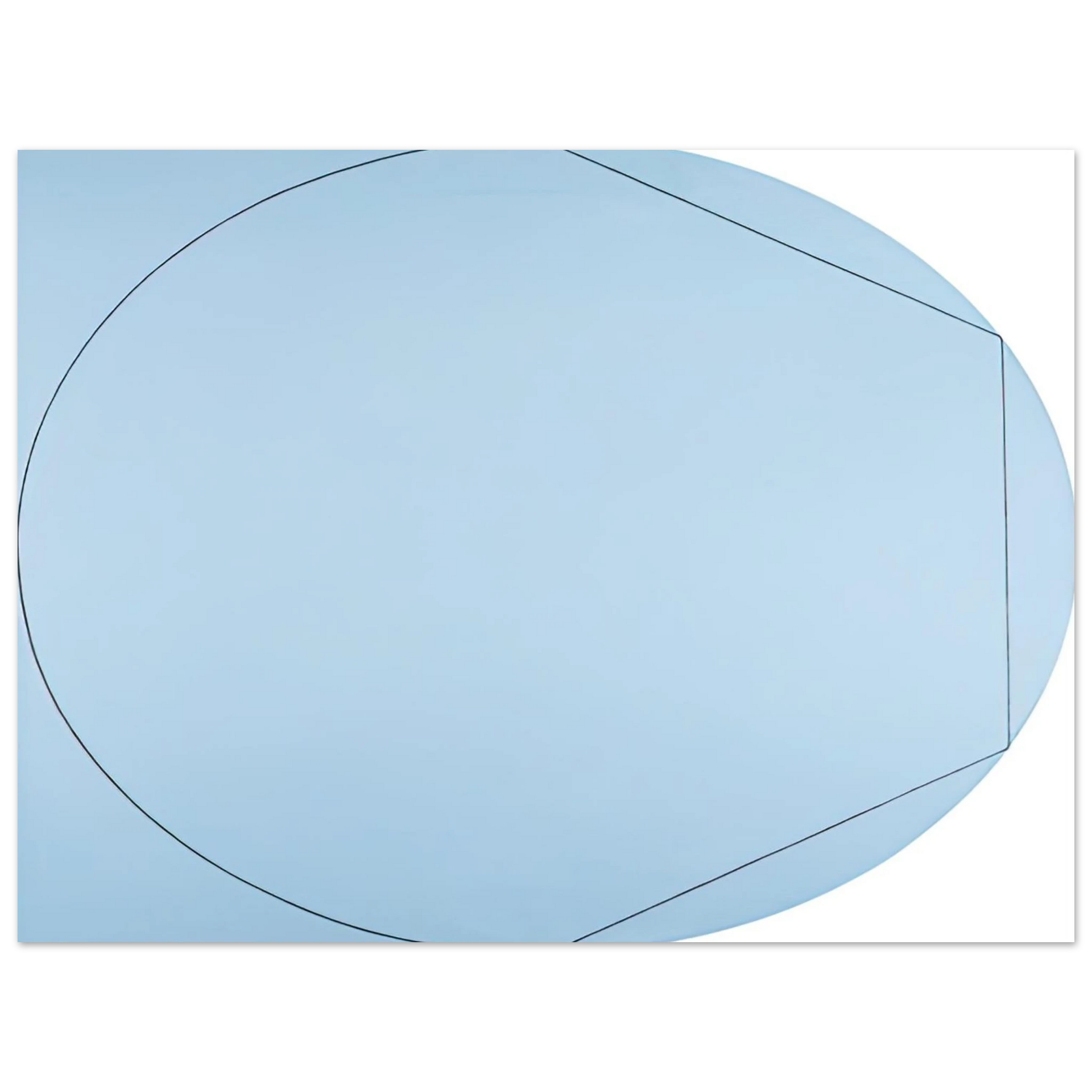 Robert Mangold - CIRCLE IN AND OUT OF A POLYGON 2 1973 Fine Art Poster - Default Title