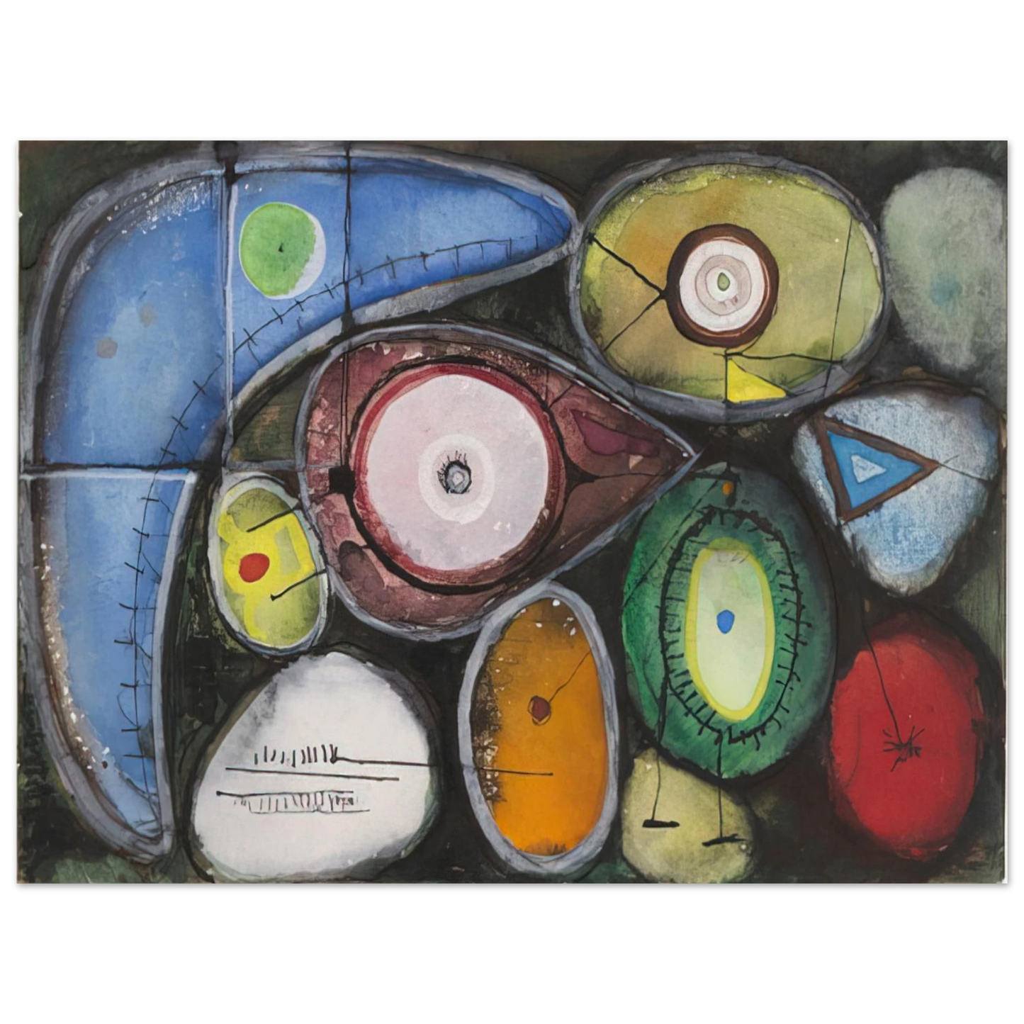 Richard Pousette-Dart - Untitled - 1946 Fine Art Poster - Default Title
