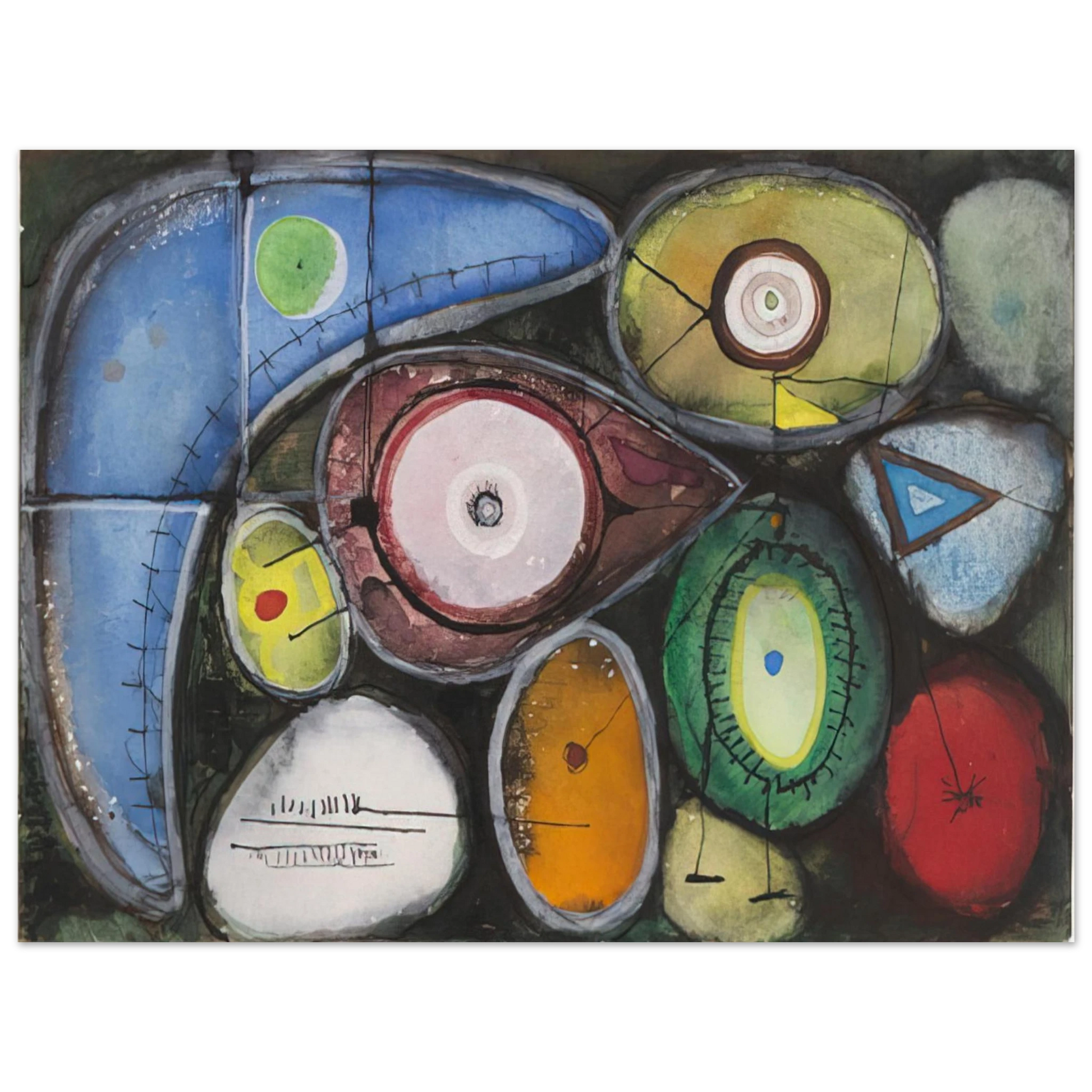 Richard Pousette-Dart - Untitled - 1946 Fine Art Poster - Default Title