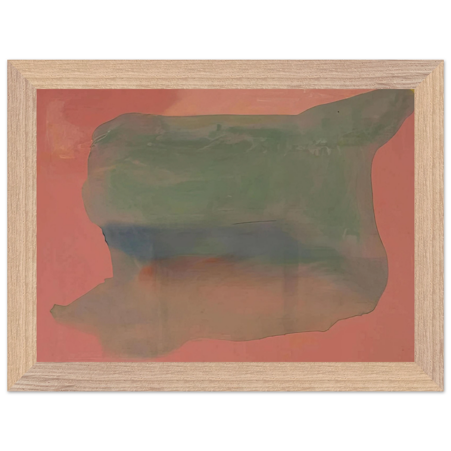 Helen Frankenthaler - Yearning - 1973 Wall art - 30x45 cm / 12x18 inches - Premium Wooden Framed Poster With Fine Art Paper - Wood frame