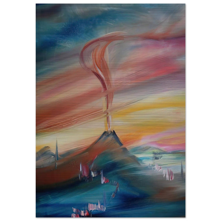 After Eruption of the Hessian Skittles - Konrad Zuse Brushed Aluminum Print - 70x100 cm / 28x40 inches | Konrad Zuse Aluminum Print | Konrad Zuse Prints