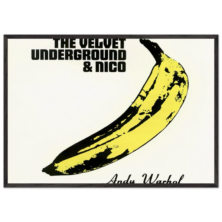 Velvet Underground  Nico - Andy Warhol 70x100 cm / 28x40 inches Framed Art Print – Black Wooden Frame