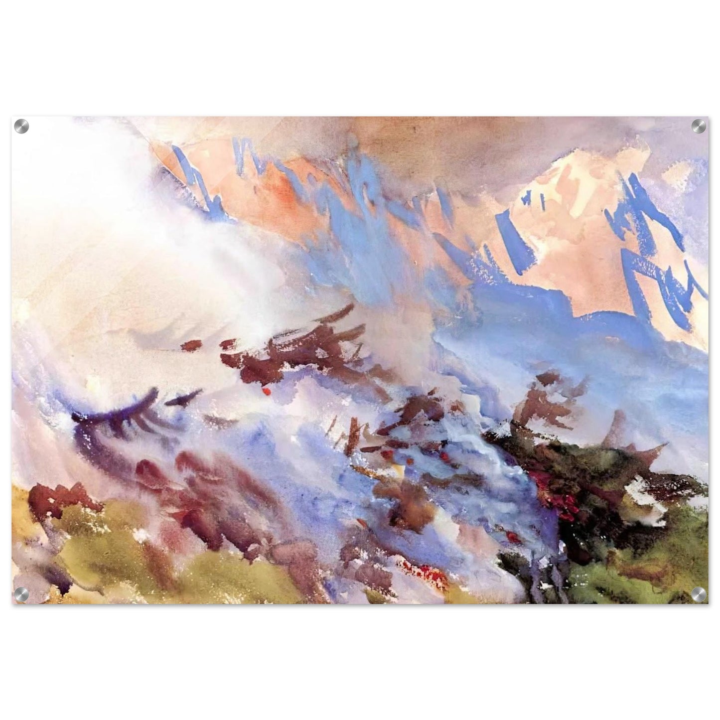 Mountain Fire - John Singer Sargent Acrylic Print - 70x100 cm / 28x40″ inches