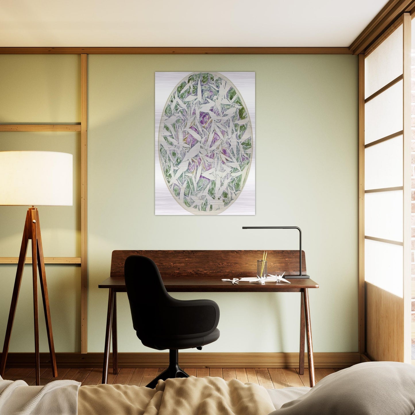 Untitled - Tachisme - Simon Hantai Brushed Aluminum Print - 70x100 cm / 28x40 inches | Simon Hantai Aluminum Print | Simon Hantai Prints