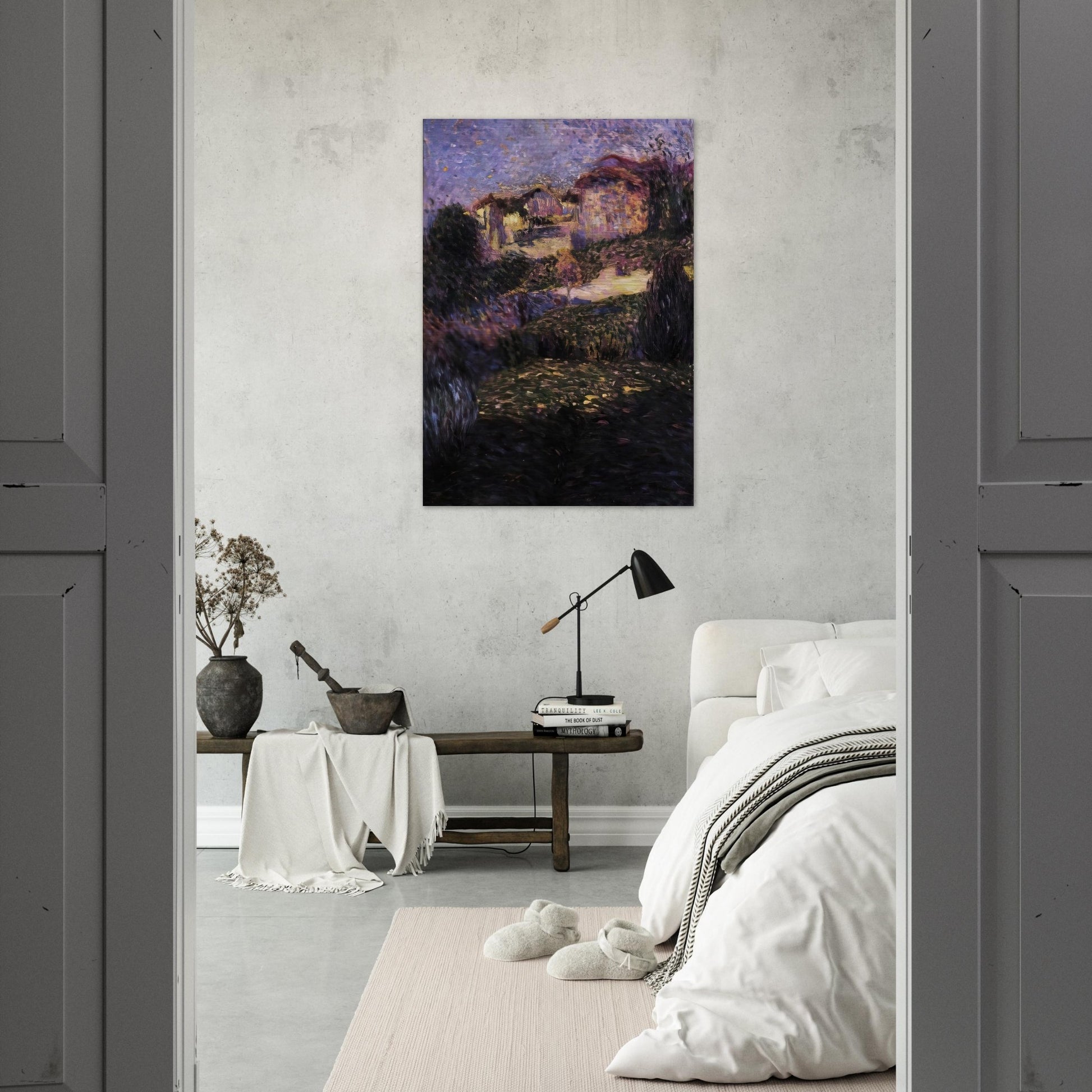PAESAGGIO 1909 - Carlo Carra Brushed Aluminum Print - 70x100 cm / 28x40 inches | Carlo Carra Aluminum Print | Carlo Carra Prints