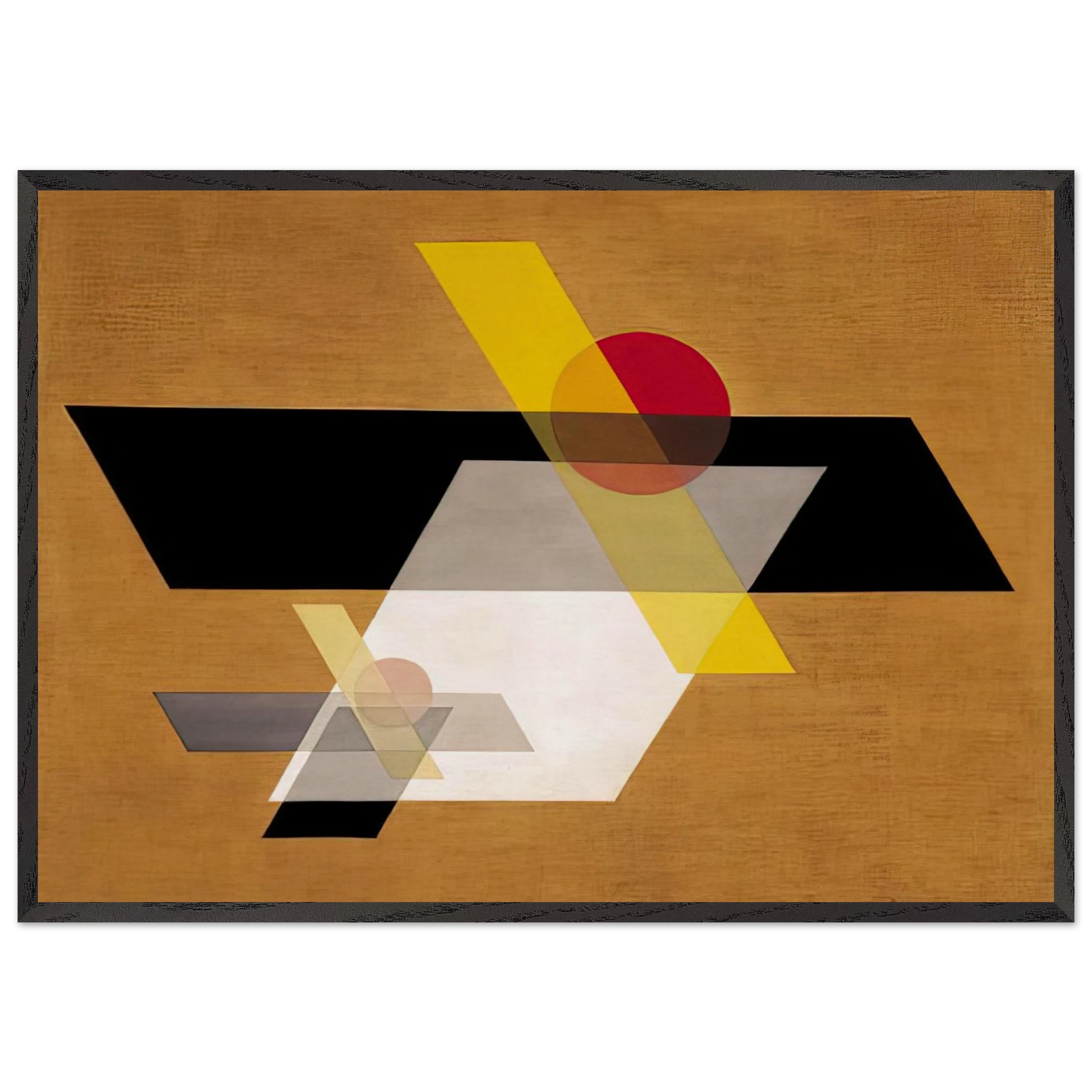 A II - Laszlo Moholy-Nagy Framed Art Print – Black Wooden Frame - Default Title - -Framed Art Print