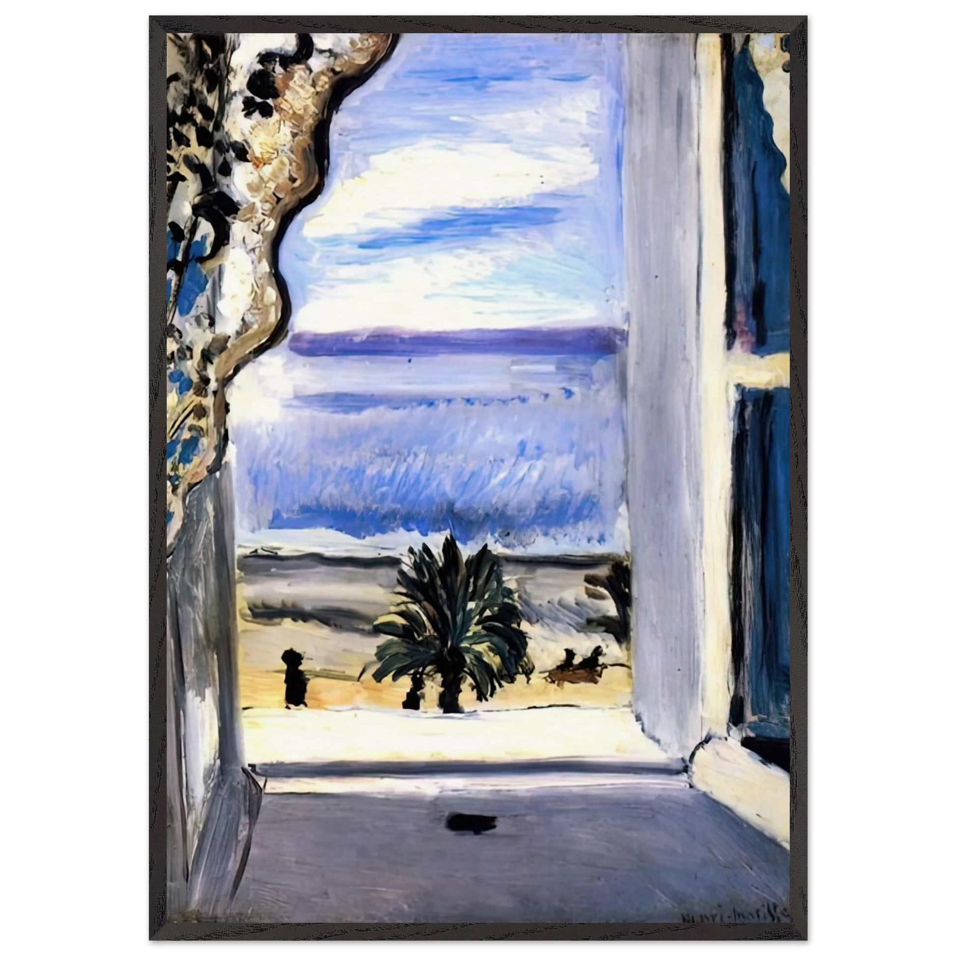 THE OPEN WINDOW 1918 - Henri Matisse Framed Art Print – Black Wooden Frame - Default Title - -Framed Art Print