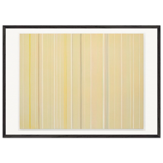 Butterfly - 1972 - Gene Davis 70x100 cm / 28x40 inches Framed Art Print – Black Wooden Frame