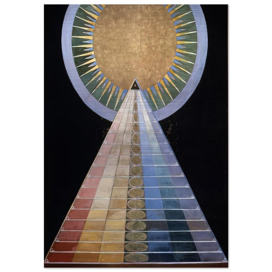 ALTAR PAINTING 1915 - Hilma af Klint Brushed Aluminum Print - 70x100 cm / 28x40 inches | Hilma af Klint Aluminum Print | Hilma af Klint Prints