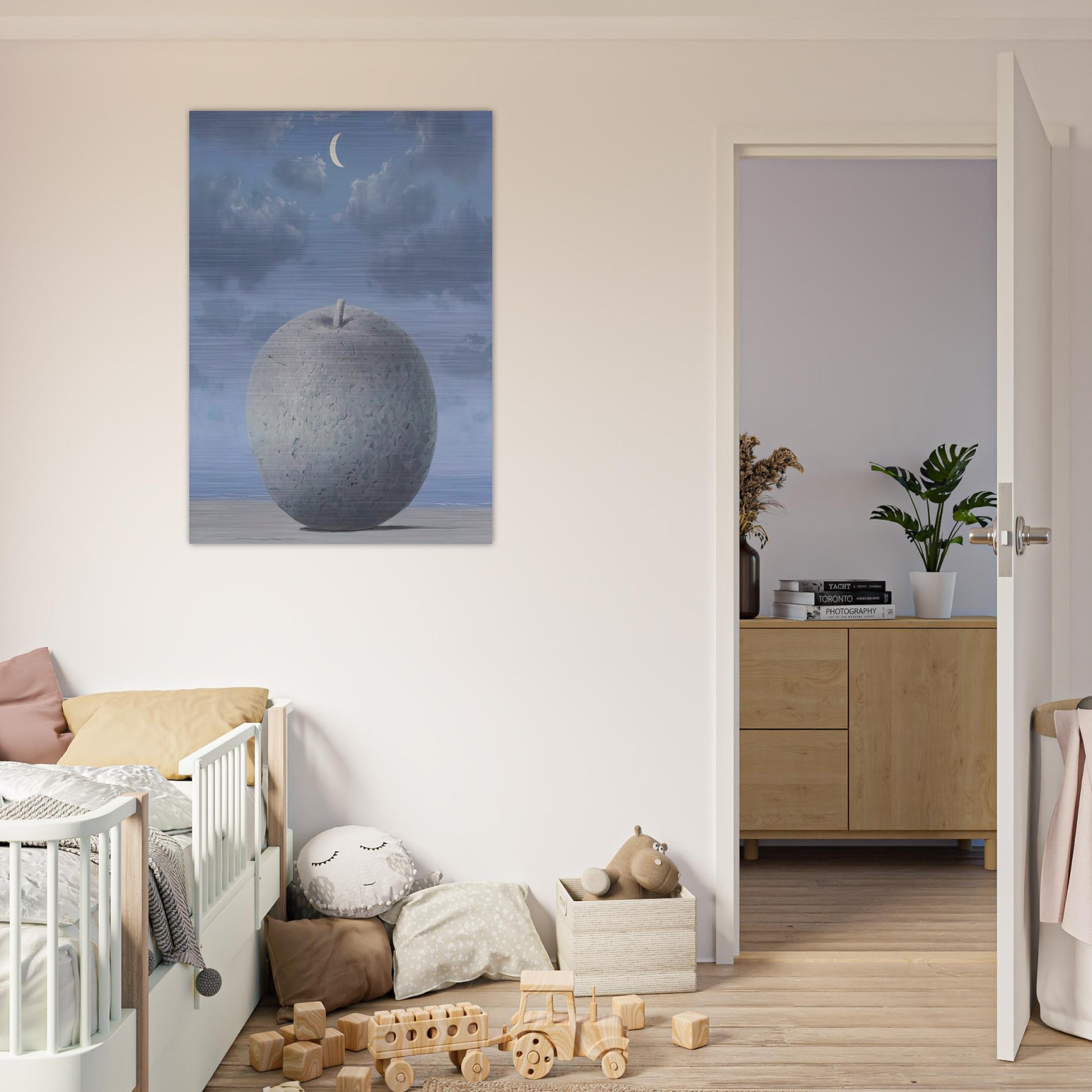 SOUVENIRS FROM TRAVEL 1963 - Rene Magritte Brushed Aluminum Print - 70x100 cm / 28x40 inches | Rene Magritte Aluminum Print | Rene Magritte Prints