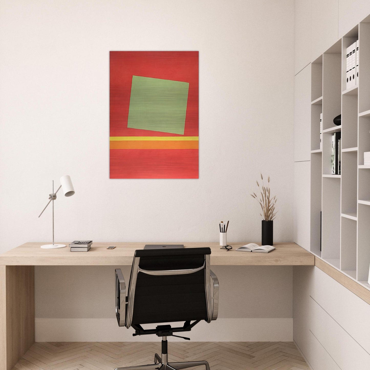 Homage to Milton Avery - Sun-Box III - 1969 - Theodoros Stamos Brushed Aluminum Print - 70x100 cm / 28x40 inches | Theodoros Stamos Aluminum Print | Theodoros Stamos Prints