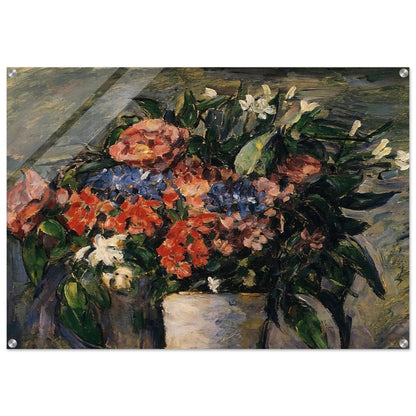 Pot of Flowers - Paul Cézanne Acrylic Print - 70x100 cm / 28x40″ inches