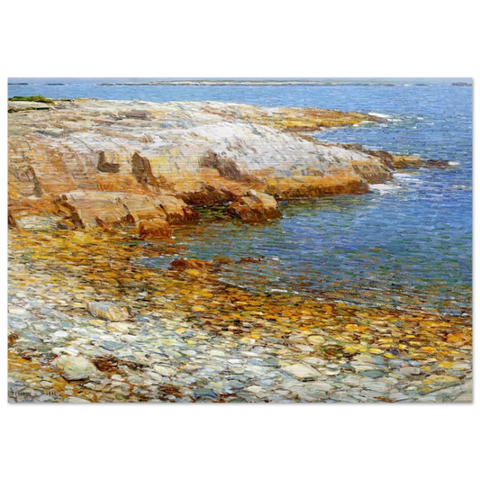 Isles of Shoals, Broad Cove - Childe Hassam Brushed Aluminum Print - 70x100 cm / 28x40 inches | Childe Hassam Aluminum Print | Childe Hassam Prints